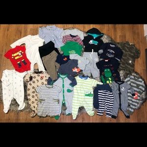 SOLD Baby Boy Clothes, Size 6 Months, 25 Pieces